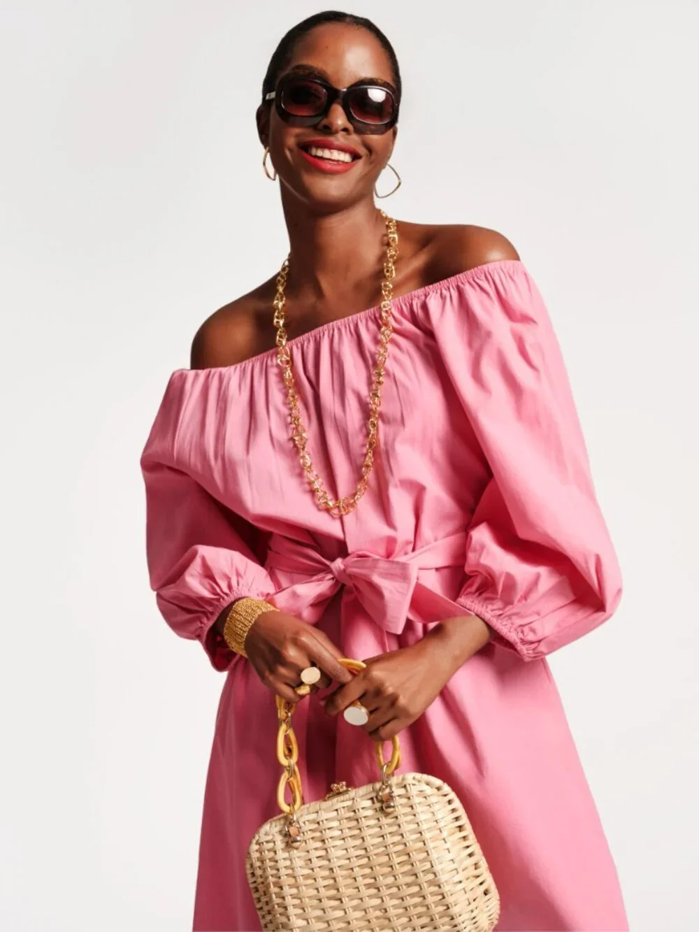 Bliss Midi Dress - Pink - Picture 3 of 5